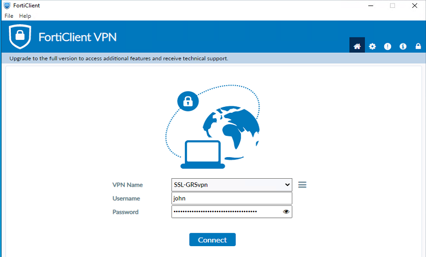 SSL VPN login