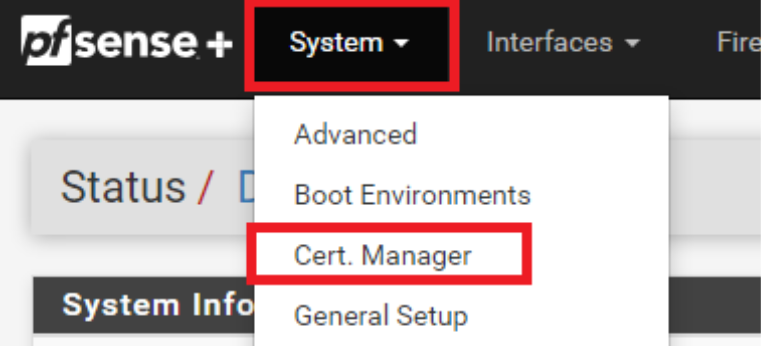 pfSense Server Configuration
