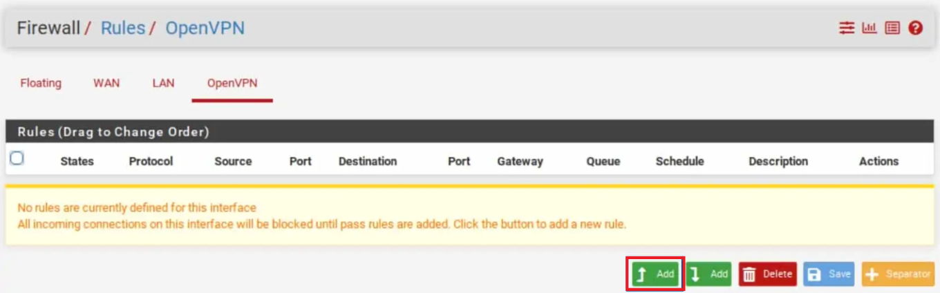 OpenVPN Rule