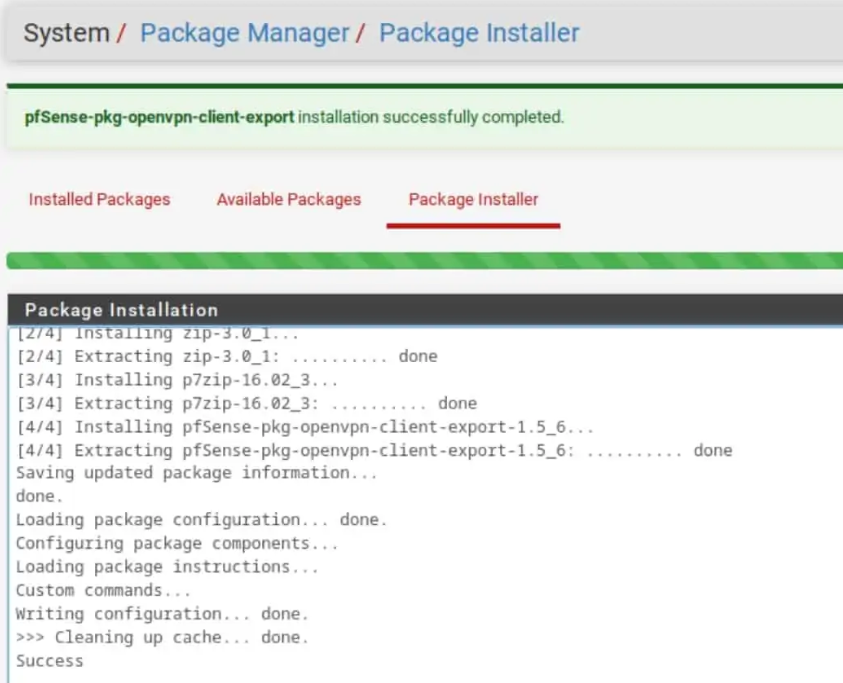 OpenVPN Client Export Utility