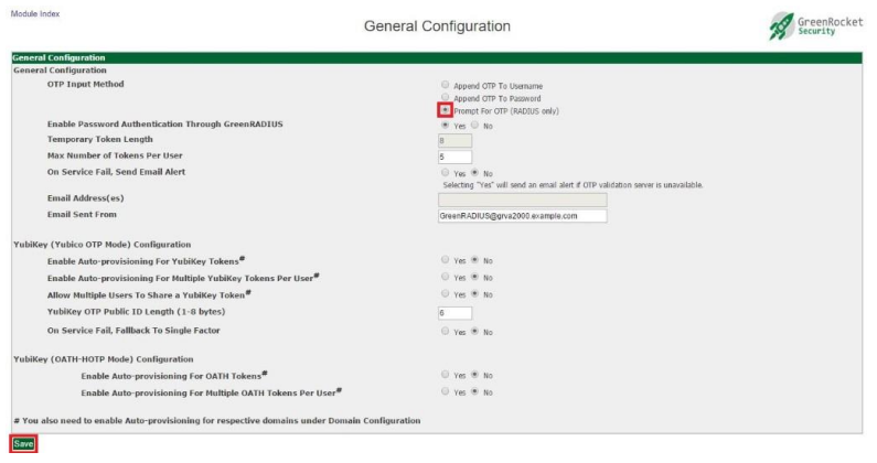 GreenRADIUS Integration
