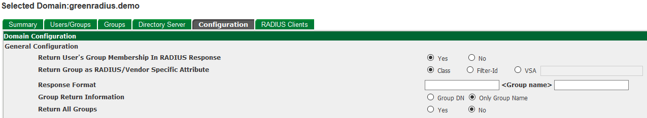 Group Membership Configuration