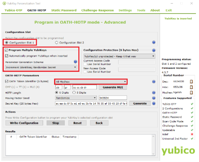 Programming YubiKeys